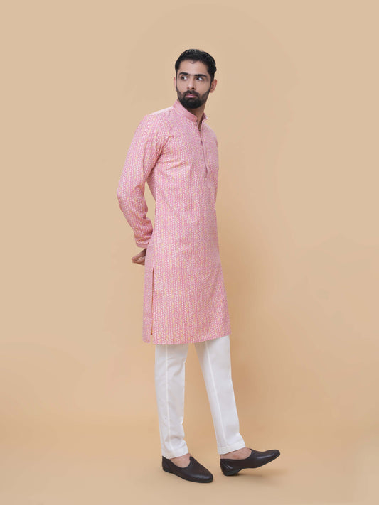 Tomato Printed Kurta Pyjama