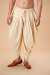 Cream Cotton Peshawari Plain Bottom