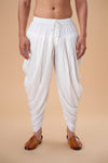White Cotton Peshawari Plain Bottom