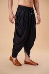 Black Cotton Peshawari Plain Bottom