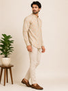 Lemon Yellow Cotton Printed Short Kurta