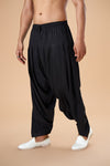 Black Rayon Patiyala Plain Bottom