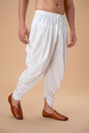White Cotton Peshawari Plain Bottom