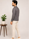 Slate Grey Cotton Printed Short Kurta