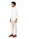 White Plain Cotton Short Kurta