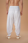 Off White Rayon Patiyala Plain Bottom
