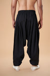 Black Rayon Patiyala Plain Bottom