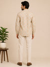 Lemon Yellow Cotton Printed Short Kurta