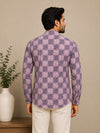 Onion Pink Cotton Printed Short Kurta