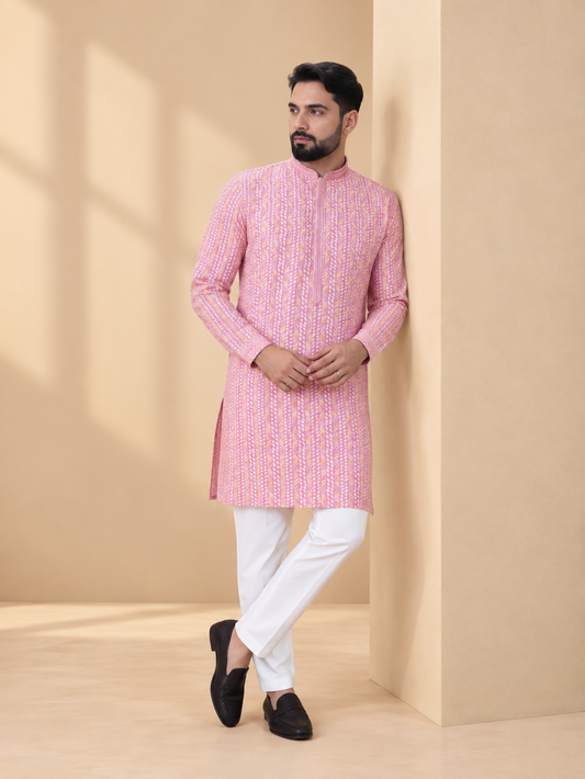 Tomato Printed Kurta Pyjama