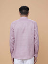 Onion Pink Linen Plain Short Kurta