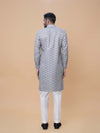 Pista Green Linen Cotton Printed Kurta Pyjama