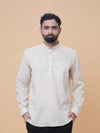 Natural Linen Plain Short Kurta