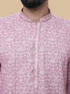 Onion Pink Printed Kurta Pyjama
