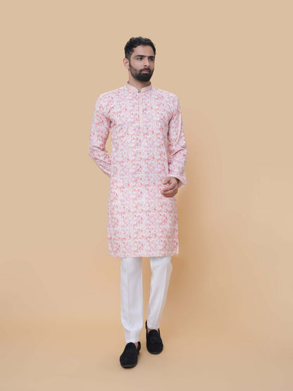 Tomato Printed Kurta Pyjama