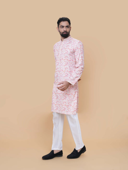 Tomato Printed Kurta Pyjama