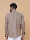 Sand Linen Plain Short Kurta