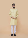 Mehendi Green Printed Kurta Pyjama