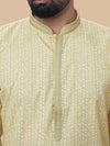 Mehendi Green Printed Kurta Pyjama