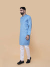 Firozi Linen Cotton Plain Kurta Pyjama