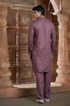 Onion Pink Pure Cotton Kurta with Matching Bottom