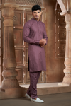 Onion Pink Pure Cotton Kurta with Matching Bottom