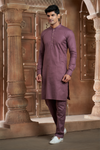 Onion Pink Pure Cotton Kurta with Matching Bottom