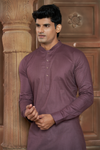 Onion Pink Pure Cotton Kurta with Matching Bottom