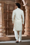 Cream Pure Cotton Kurta with Matching Bottom