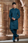 Bottle Green Pure Cotton Kurta with Matching Bottom