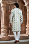 Black Rayon Printed Kurta Pyjama