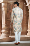 Multi-Coloured Rayon Printed Kurta Pyjama