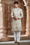 Multi-Coloured Rayon Printed Kurta Pyjama