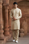 Fawn Pure Cotton Kurta with Matching Bottom