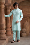 Sea Green Pure Cotton Kurta with Matching Bottom