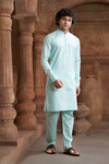 Sea Green Pure Cotton Kurta with Matching Bottom
