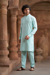 Sea Green Pure Cotton Kurta with Matching Bottom