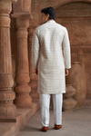 Cream Rayon Printed Kurta Pyjama