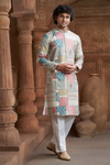 Multi-Coloured Rayon Printed Kurta Pyjama