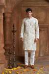 Lemon Yellow Rayon Printed Kurta Pyjama