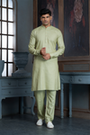 Pista Green Pure Cotton Kurta with Matching Bottom