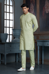 Pista Green Pure Cotton Kurta with Matching Bottom