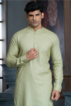 Pista Green Pure Cotton Kurta with Matching Bottom