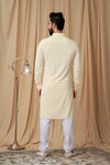 Lemon Yellow Georgette Embroidered Kurta Pyjama